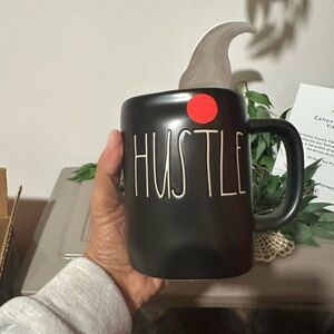 Rae Dunn Black Hustle Mug
